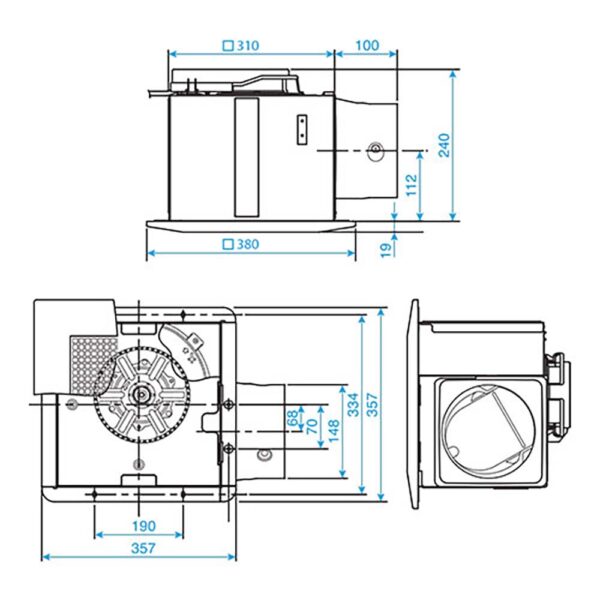 Quạt hút PANASONIC FV 32CD9 âm trần (2)