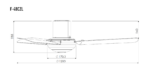 Quạt trần Panasonic F 48CZL 3 cánh trắng điều khiển (2)