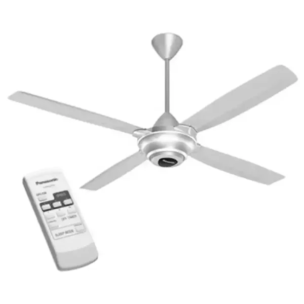 Quạt trần Panasonic F 56MZG S 4 cánh bạc điều khiển (1)