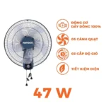 Quạt treo tường NANOCO NWF 1604BL xanh (3)
