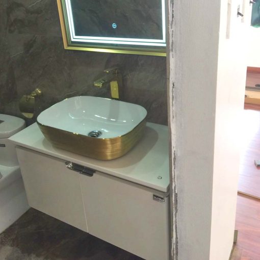 Tu chau lavabo  RINOX V5A8000GOLD inox 2