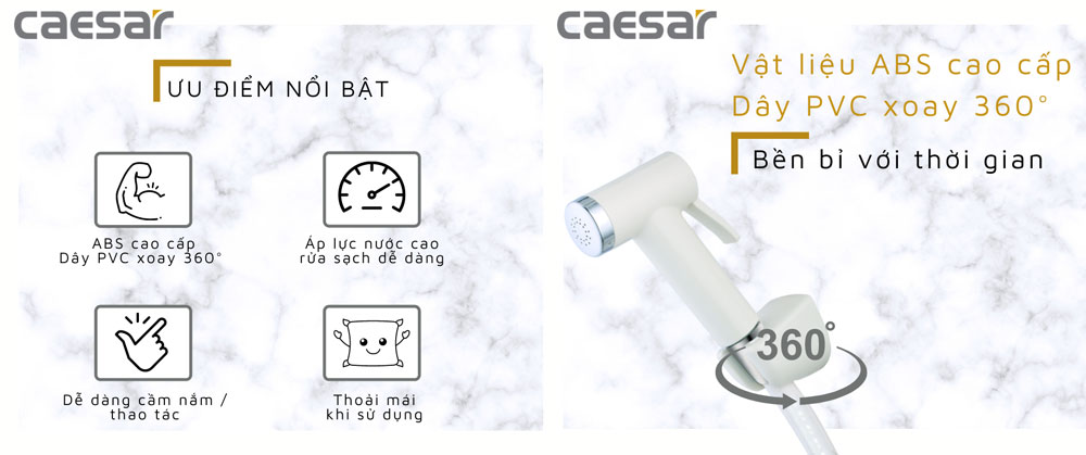 Vòi xịt vệ sinh CAESAR BS306A