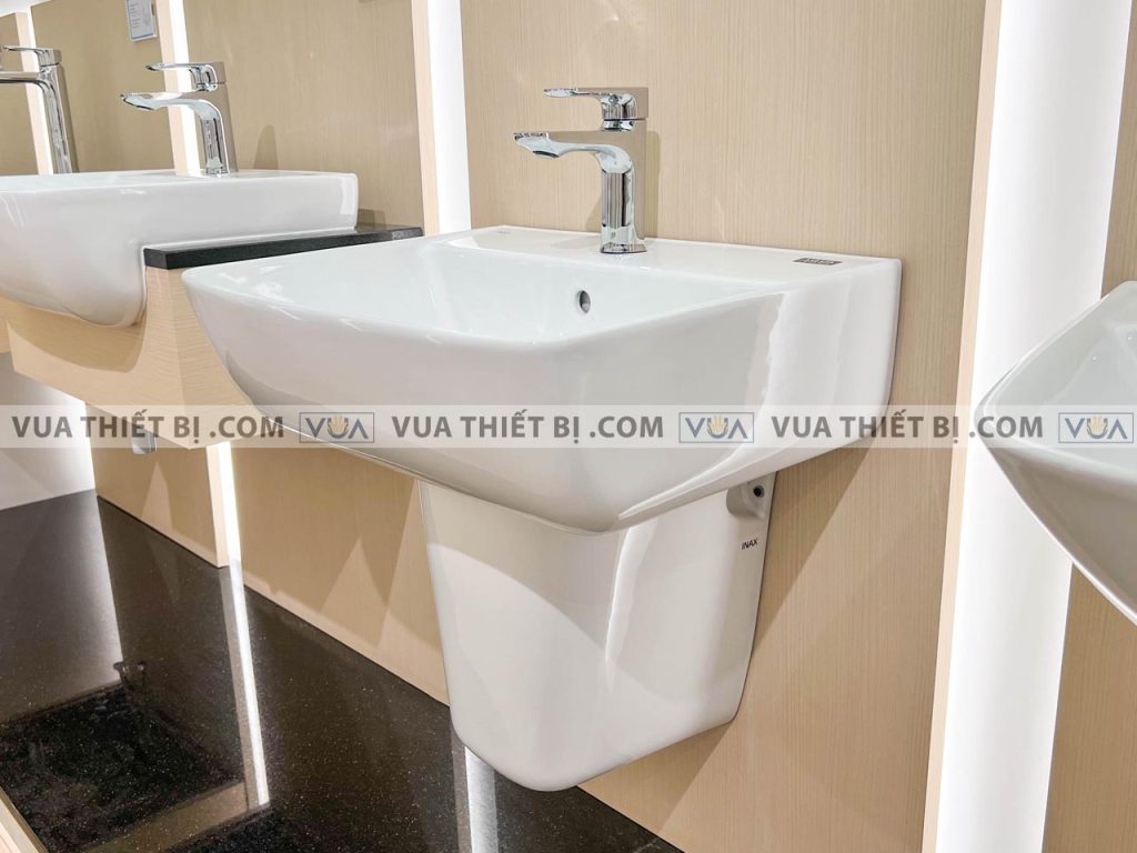 Chậu lavabo treo tường INAX L-312V L-298VC chân lửng | VUA THIẾT BỊ .COM