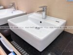 anh thuc te voi chau lavabo inax lfv 632s 2 nong lanh