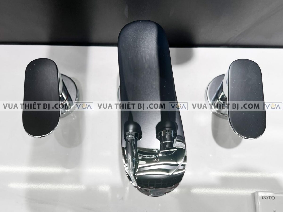 anh thuc te voi chau lavabo toto tlg01201b nong lanh 3 lo go 1