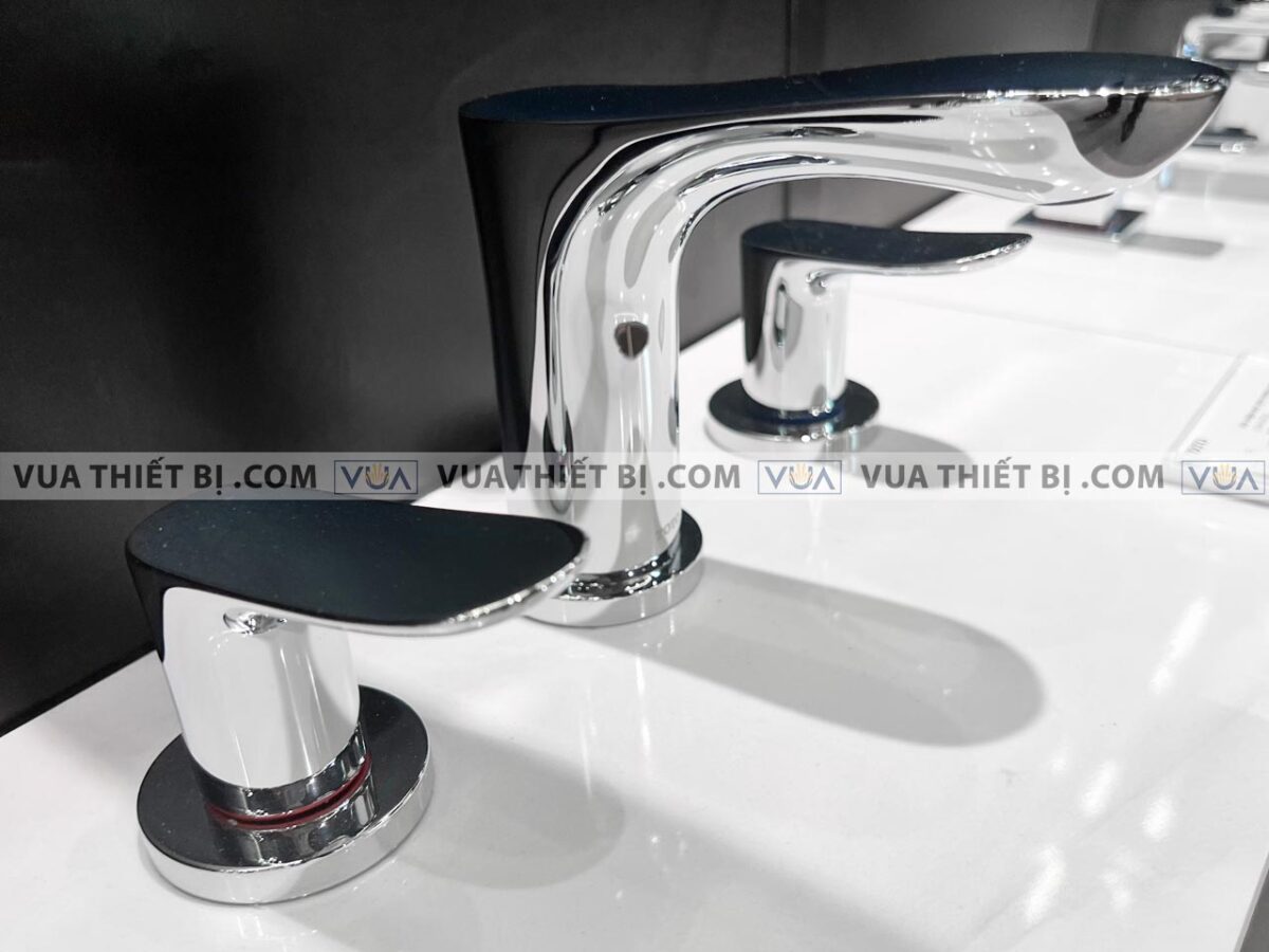 anh thuc te voi chau lavabo toto tlg01201b nong lanh 3 lo go 5