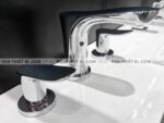 anh thuc te voi chau lavabo toto tlg01201b nong lanh 3 lo go 5