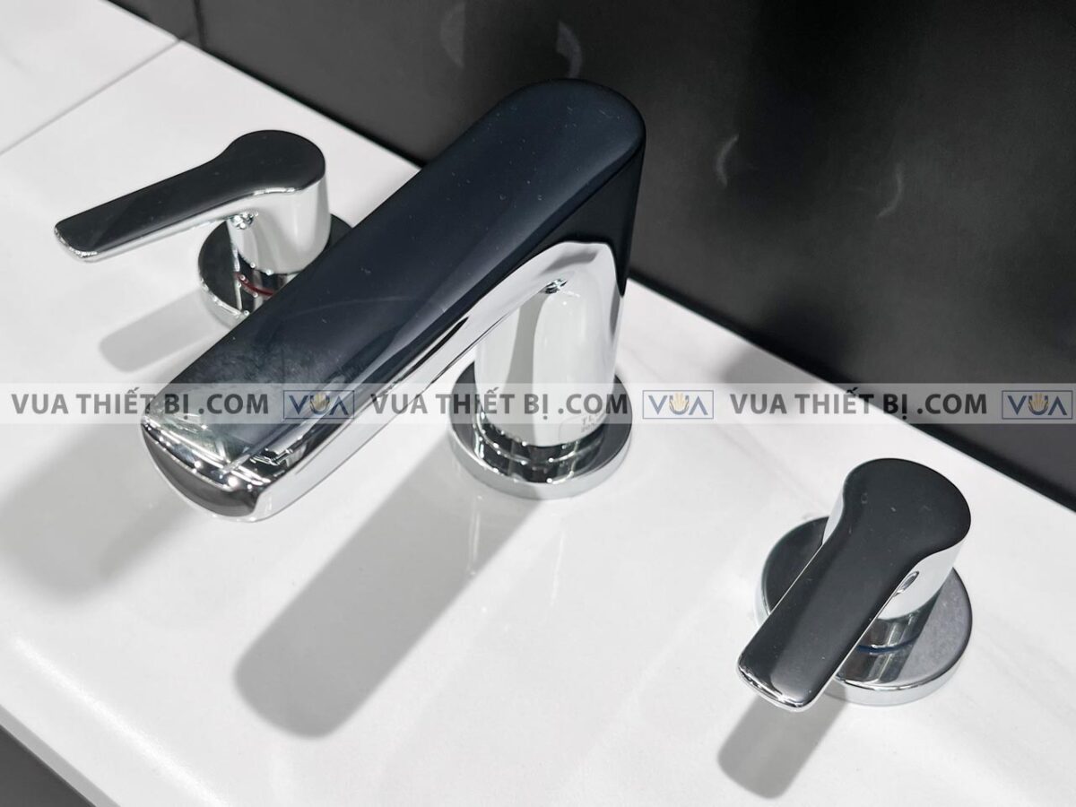 anh thuc te voi chau lavabo toto tlg03201b nong lanh 3 lo gs 1