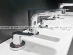 anh thuc te voi chau lavabo toto tlg03201b nong lanh 3 lo gs 3