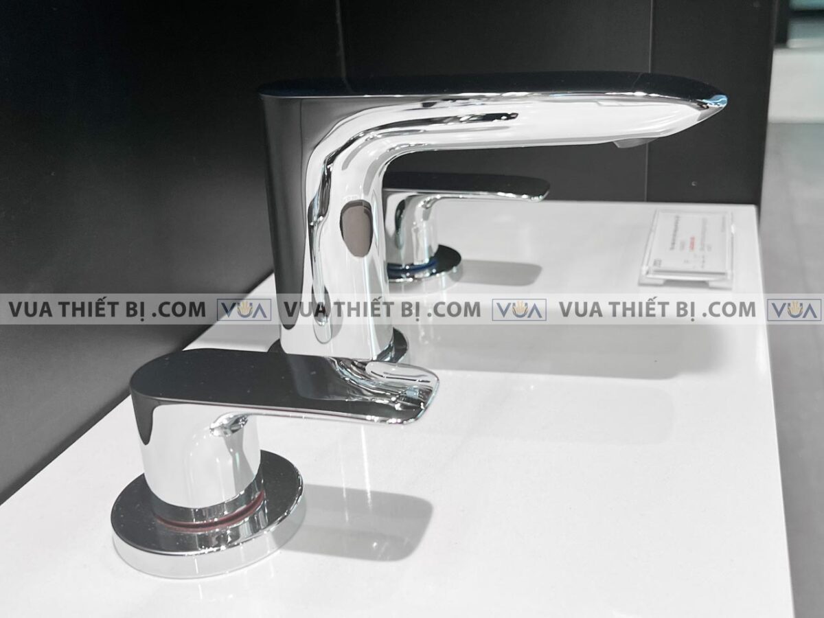 anh thuc te voi chau lavabo toto tlg04201b nong lanh 3 lo ga 4