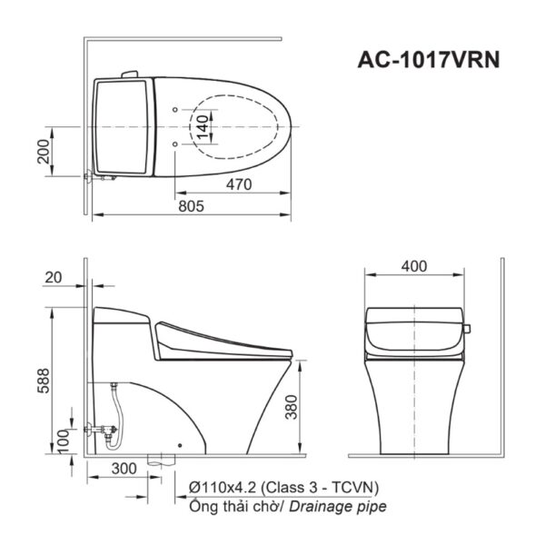 ban ve bon cau 1 khoi inax ac 1017r cw kb22avn nap rua dien tu