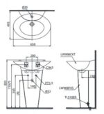 ban ve bon rua mat lavabo toto lpt908c