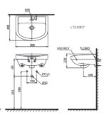 ban ve bon rua mat lavabo toto lt210ct