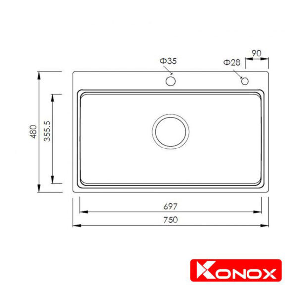 ban ve chau rua bat inox konox kn7548so