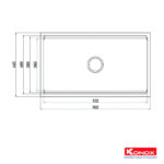 ban ve chau rua bat inox konox kn7644su