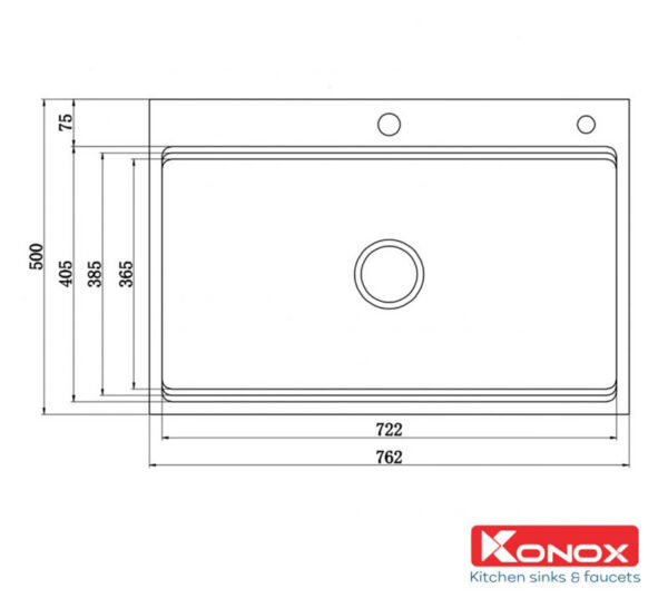 ban ve chau rua bat inox konox kn7650ts