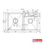 ban ve chau rua bat inox konox kn7847do
