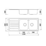 ban ve chau rua bat inox konox ks11650 1d ban trai