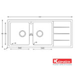 ban ve chau rua bat inox konox turkey beta 1160 ban phai