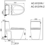 ban ve ki thuat bon cau 1 khoi inax ac 912vn ac912vn aqua ceramic nap em