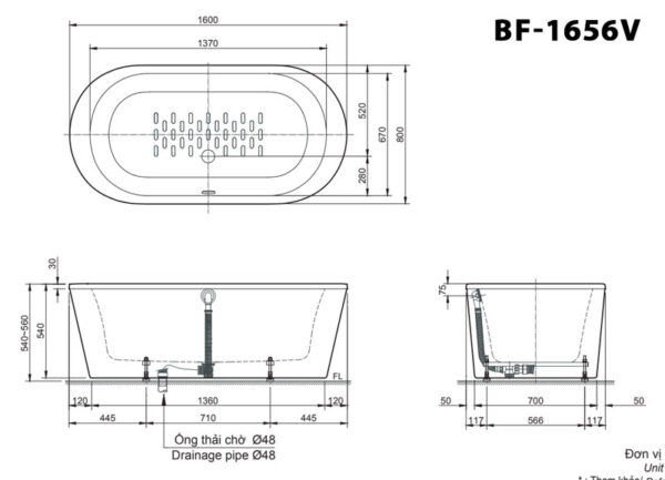 ban ve ki thuat bon tam inax bf 1656v lap the 16m