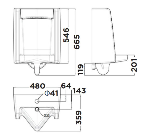 ban ve ki thuat bon tieu nam american standard wp 6591 insbrook treo tuong