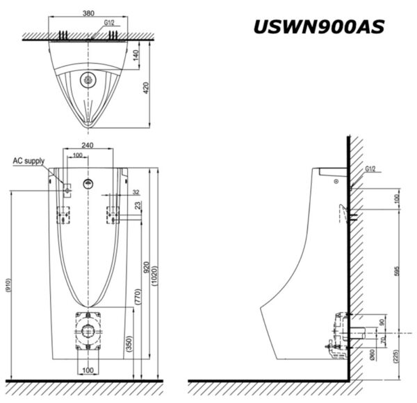 ban ve ki thuat bon tieu nam toto uswn900as hhf90603 cam ung dien ewater