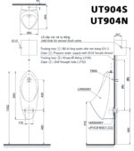 ban ve ki thuat bon tieu nam toto ut904s ut904n treo tuong