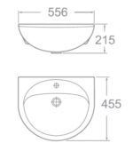 ban ve ki thuat chau rua mat lavabo american standard 0518 wt paramount dat ban