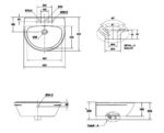 ban ve ki thuat chau rua mat lavabo american standard 0953 wt neo modern treo tuong 1