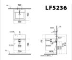 ban ve ki thuat chau rua mat lavabo caesar lf5236 dat ban