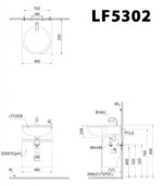 ban ve ki thuat chau rua mat lavabo caesar lf5302 ban am