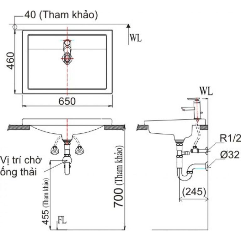 ban ve ki thuat chau rua mat lavabo inax al 2397v dat ban