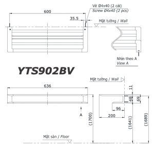 ban ve ki thuat gia khan 2 tang toto yts902bv