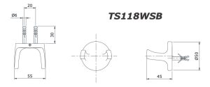ban ve ki thuat moc ao toto ts118wsb