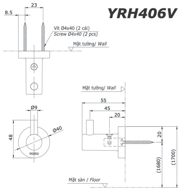 ban ve ki thuat moc ao toto yrh406v