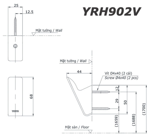 ban ve ki thuat moc ao toto yrh902v