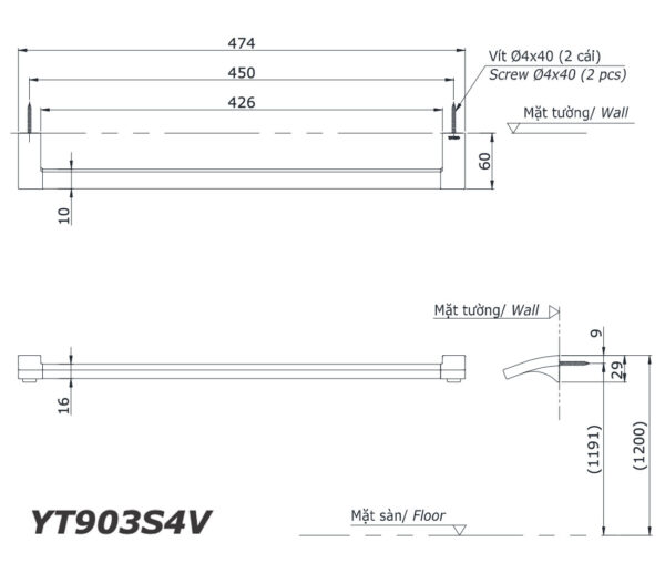 ban ve ki thuat thanh vat khan toto yt903s4v