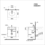 ban ve ki thuat tu chau lavabo caesar lf5024 eh05024av eh060v