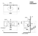ban ve ki thuat tu chau lavabo caesar lf5028 eh05028ddv