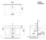 ban ve ki thuat tu chau lavabo caesar lf5028 eh15028av