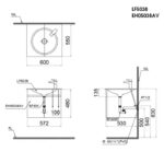 ban ve ki thuat tu chau lavabo caesar lf5038 eh05038av