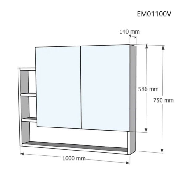 ban ve ki thuat tu guong caesar em01100v treo tuong