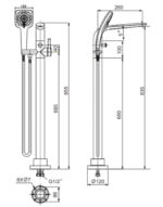 ban ve ki thuat voi sen xa bon tam american standard wf 6816 ids dat san