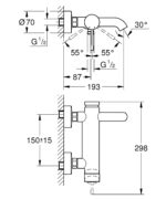 ban ve ky thuat bo tron sen bon tam essence grohe 33624001
