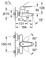 ban ve ky thuat bo tron sen bon tam eurodisc cosmo grohe 33390002