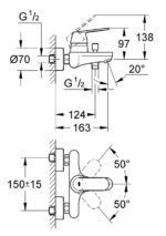 ban ve ky thuat bo tron sen bon tam eurosmart cosmo grohe 32831000