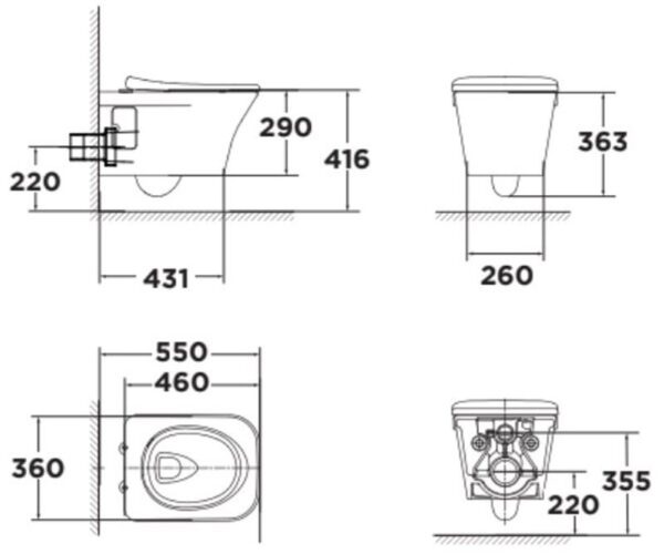 ban ve ky thuat bon cau treo tuong american standard wp 2131 kastello