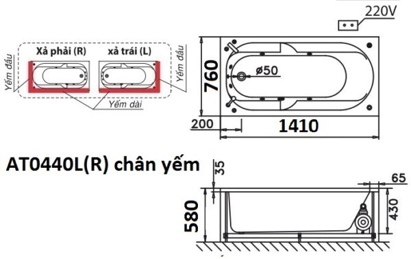 ban ve ky thuat bon tam dai caesar at0440lr 14m