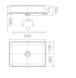 ban ve ky thuat chau lavabo dat nua ban american stadard wp f412